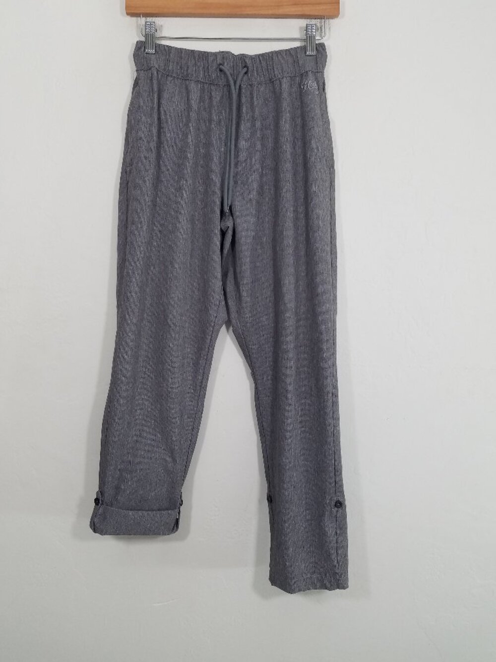 Huk Drawstring Cuffed Cropped Convertible Airweight Pants Hiking Outdor Size XS